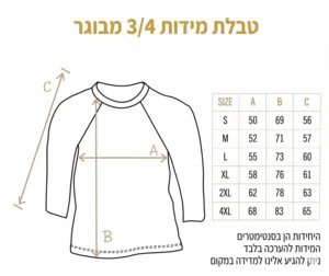 מבוגר - 3/4