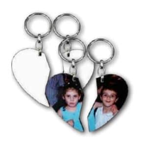 מחזיק מפתחות לב חצוי